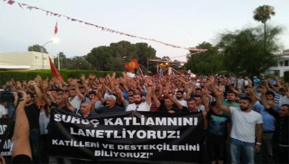 Suruç Katliamı Lefkoşa'da protesto edildi