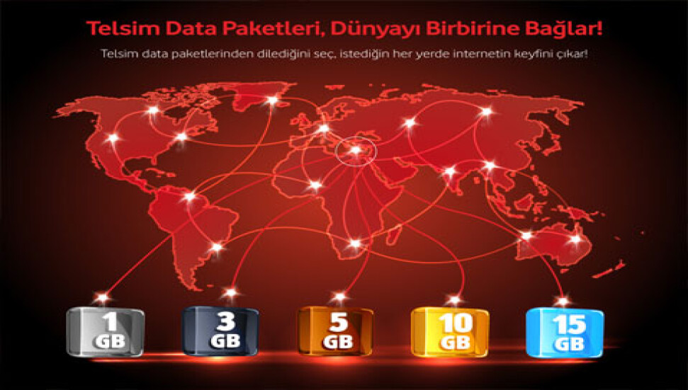 Telsim aboneleri diledikleri zaman telefonları üzerinden data satın alabiliyorlar
