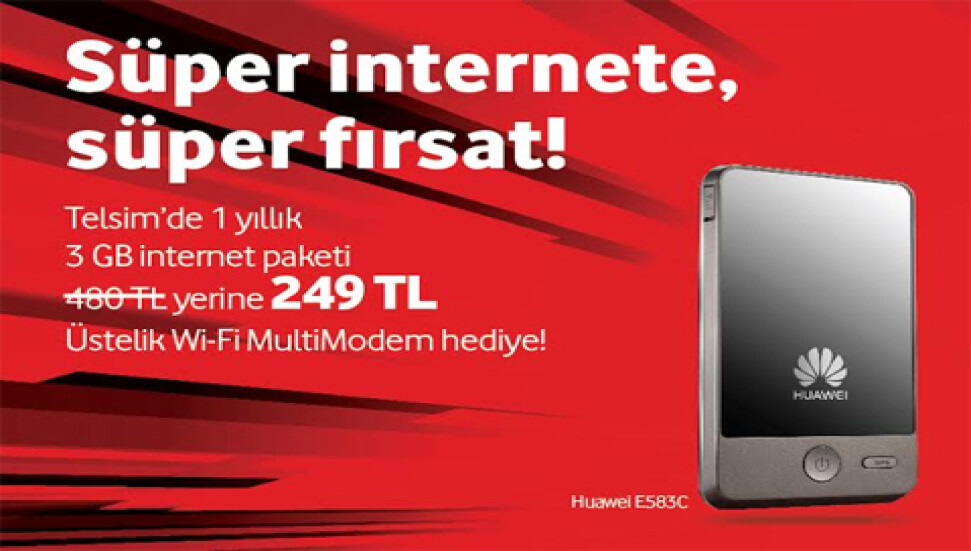 Süper internete süper fırsat