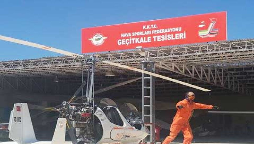 Tarihi seyrüsefer tamamlandı, iki gyrokopter KKTC'de!