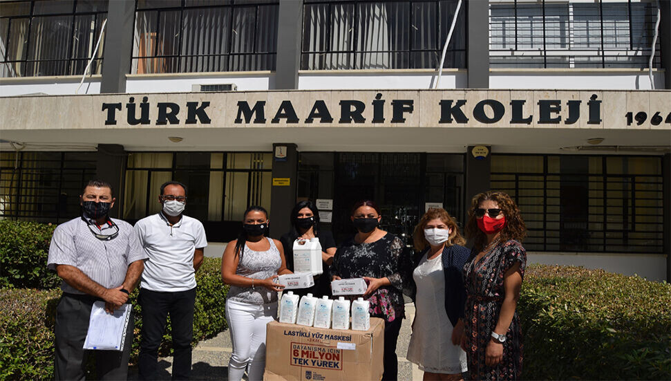 LTB, Lefkoşa’daki kamu okullarına maske ve dezenfektan dağıttı