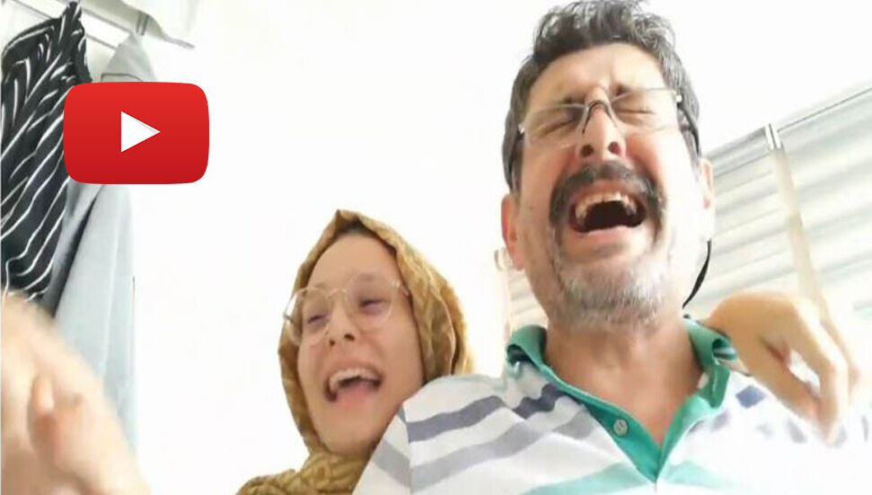 Baba ve kızın Akdeniz Üniversitesi sevinci duygulandırdı!