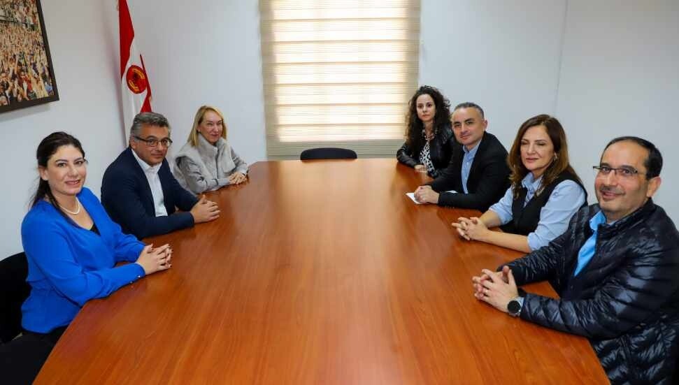 Tufan Erhürman, Tabipleri Birliği heyetini kabul etti