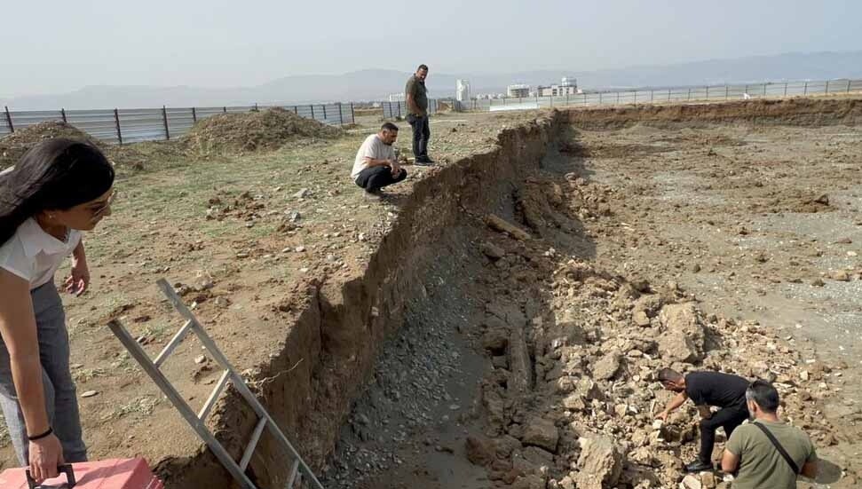 Gaziveren’de tarihi eser kalıntısı bulundu, devlete bildirilmedi!