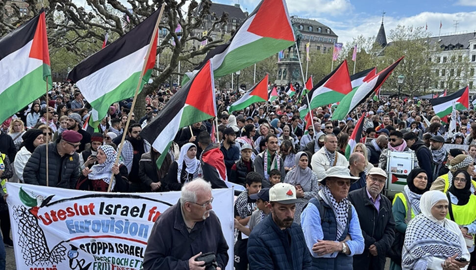 Eurovision finaline saatler kala Malmö'de İsrail'in katılımına yönelik protestolar sürüyor