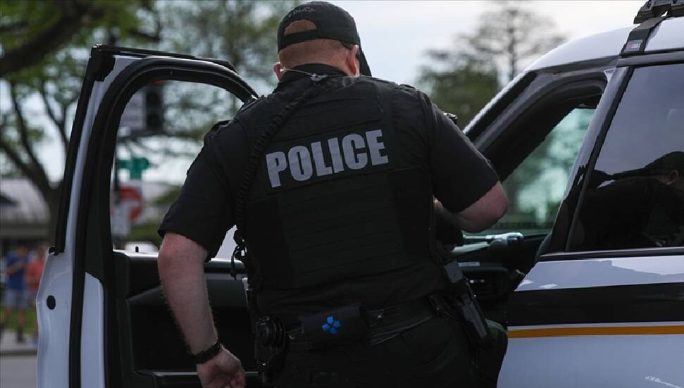 ABD'de Türkiye konulu konferansı provoke etmeye çalışan Ermeni protestoculara polis müdahale etti