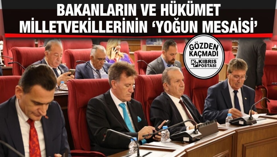 Bakanlar ve hükümet milletvekillerinden Meclis'te telefon mesaisi