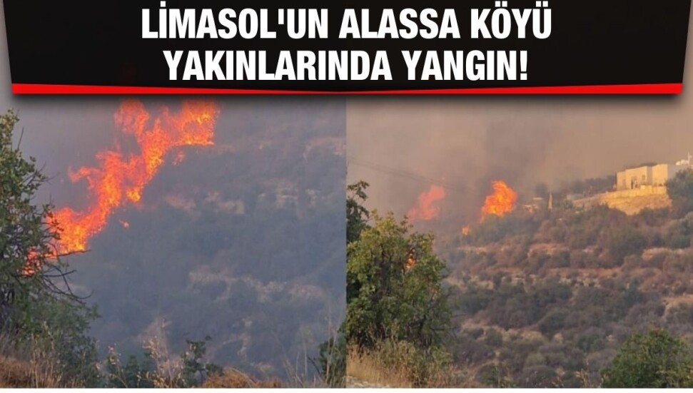 Alassa'da yeniden alevlenen yangın kontrol altına alınamıyor