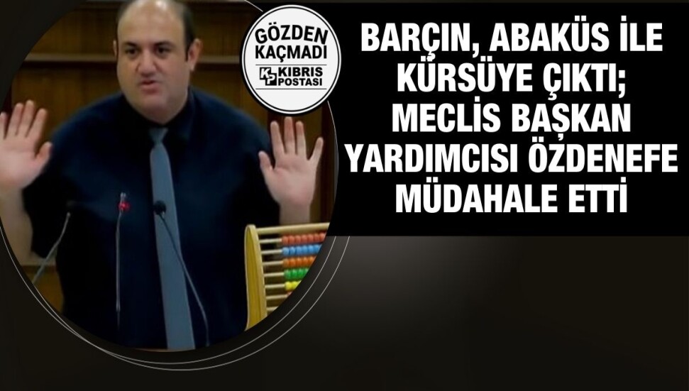 Devrim Barçın, kürsüye abaküs ile çıktı!