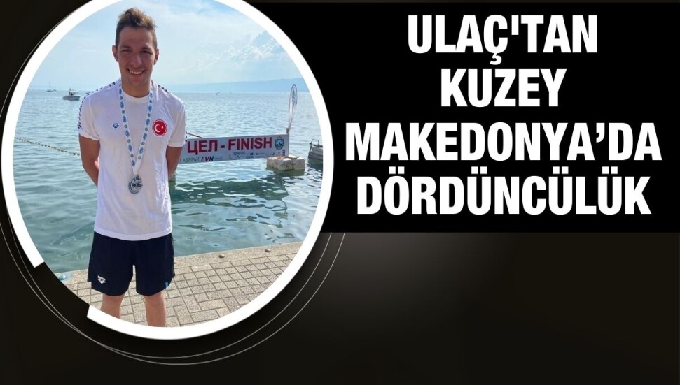 Kıbrıslı Türk yüzücü Doğukan Ulaç, Ohrid Yüzme Maratonu'nda dördüncü oldu