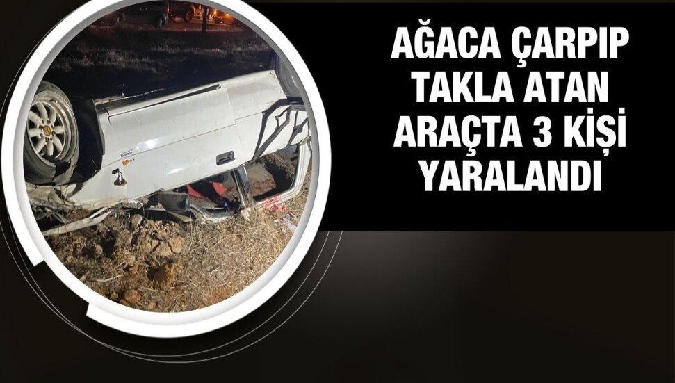 Beyarmudu-Türkmenköy ana yolunda kaza: 3 kişi yaralandı