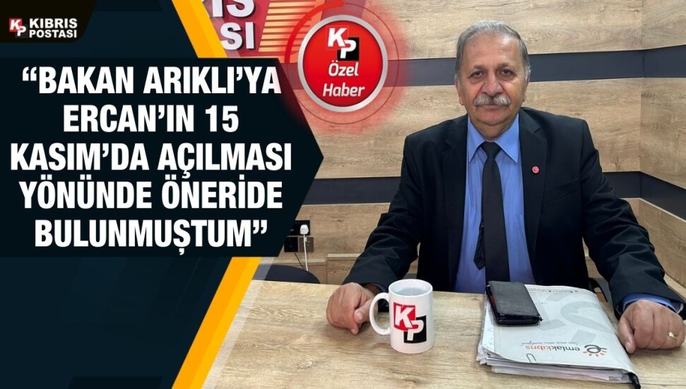 Ahmet Kaptan: Ercan’da yeni pist çalışmıyor, uçaklar eski piste inmek zorunda kalıyor