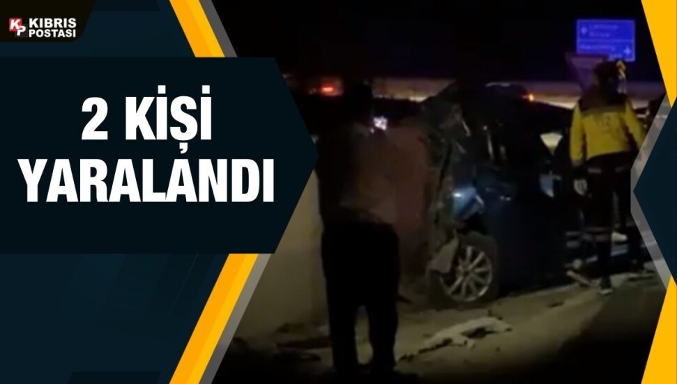 Lefkoşa Çevre Yolu’nda kaza: 2 kişi yaralandı
