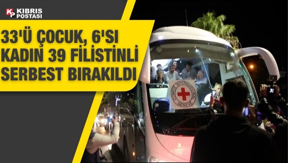 İsrail hapishanesinde tutulan 39 Filistinli serbest bırakıldı