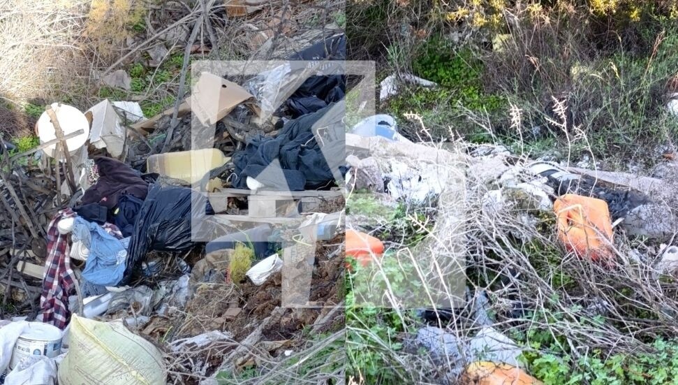 Ergazi köyündeki Unaro Deresi çöp içinde!