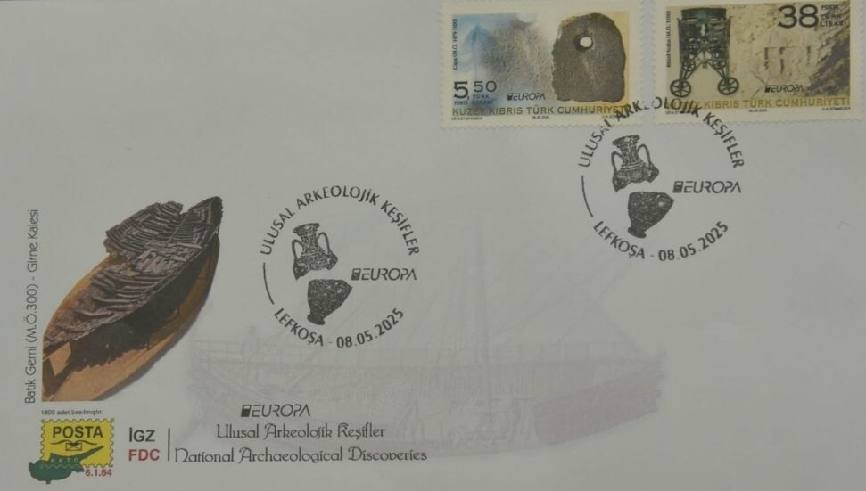 “Europa Ulusal Arkeolojik Keşifler” konulu pul serisi yarın satışa çıkıyor