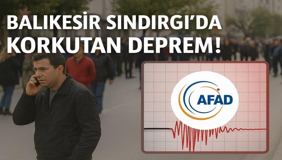Balıkesir'de 4,9 büyüklüğünde deprem!