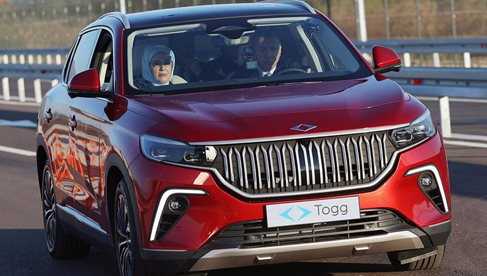 Türkiye Cumhurbaşkanı Erdoğan, Togg aracını test etti