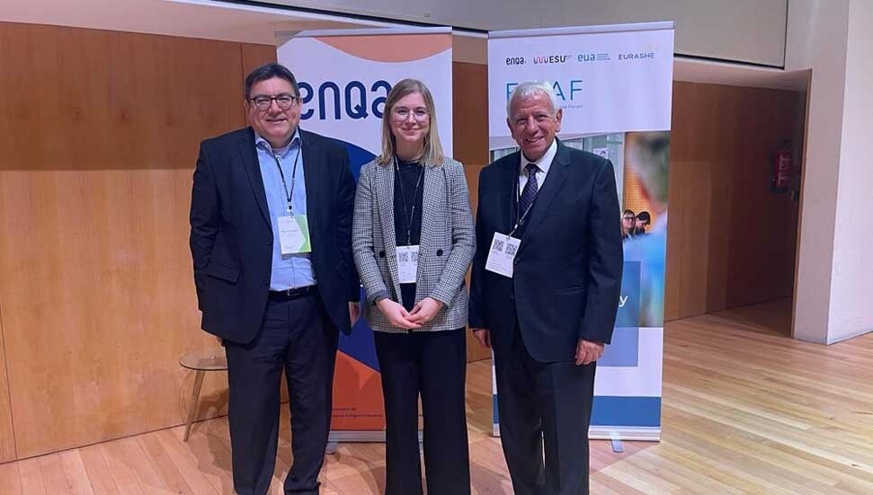 RDÜ Rektörü Prof. Dr. Hasan Ali Bıçak, Avrupa Kalite Güvence Formu’na katıldı