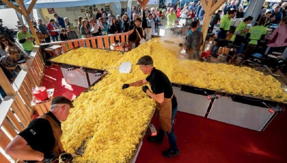 İsviçre’nin ulusal yemeği röşti dünya rekoru kırdı