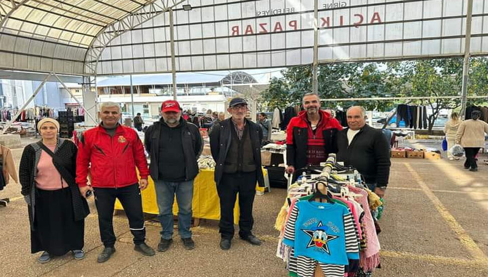Girne’de her Pazar ikinci el eşya satışı pazarı