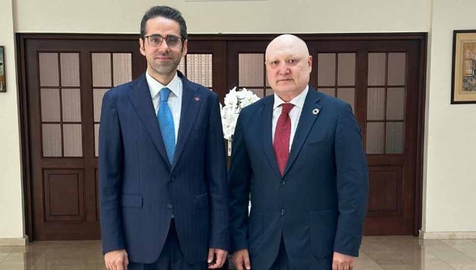 UNDP Kıbrıs Ofisi Direktörü Haydarov, Türkiye’nin Lefkoşa Büyükelçisi Serim’i ziyaret etti