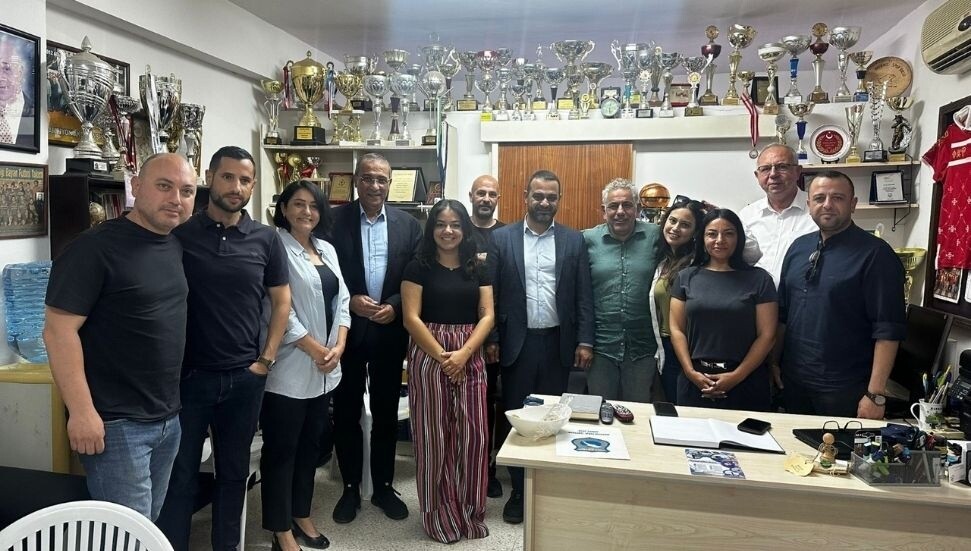 CTP Girne İlçe Örgütü, Akdeniz Spor Birliği’ni ziyaret etti: Yerel sporun gelişimi ele alındı