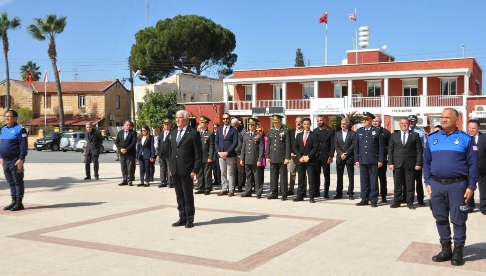 18 Mart Şehitler Günü nedeniyle Güzelyurt’ta tören düzenlendi