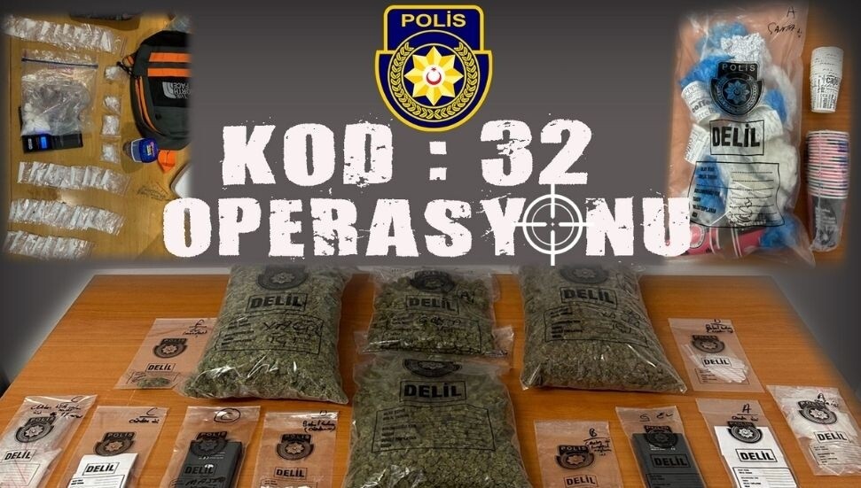 Alsancak'ta “Kod: 32 Operasyonu”: Üç kilodan fazla uyuşturucu ele geçirildi
