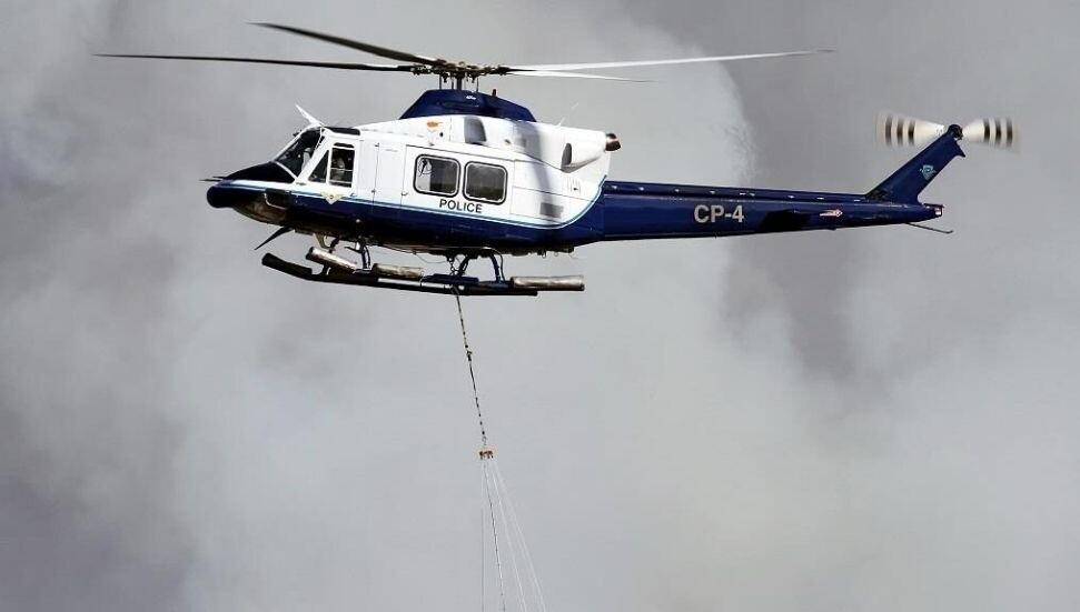 Güney Kıbrıs'ta Ürdün'e ait helikopter, yangına müdahale ederken zarar gördü