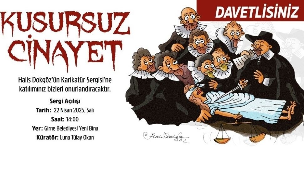 Prof. Dr. Halis Dokgöz “Kusursuz Cinayet” kitabı imza günü ve karikatür sergisi nisan ayında KKTC’de yapılacak