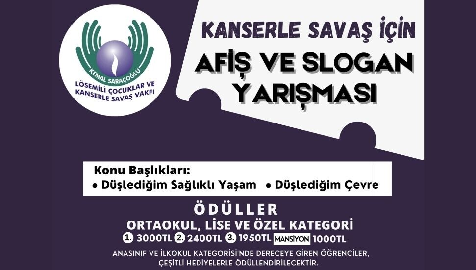 “Kanserle Savaş İçin Afiş ve Slogan Yarışması” başvuruları başladı