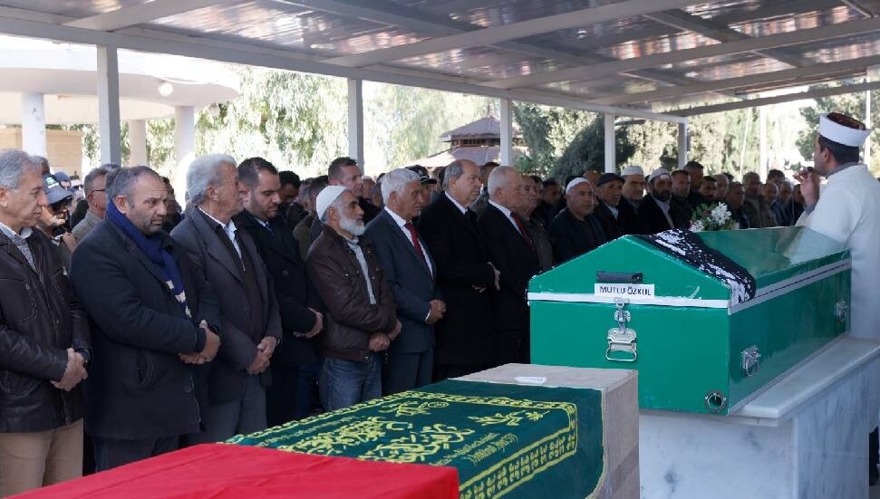 Cumhurbaşkanı Tatar, depremde hayatını kaybeden Doğan’ın cenaze törenine katıldı