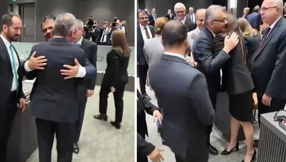 Yemin töreninde sıcak görüntüler: Erhürman tüm vekillerle kucaklaştı