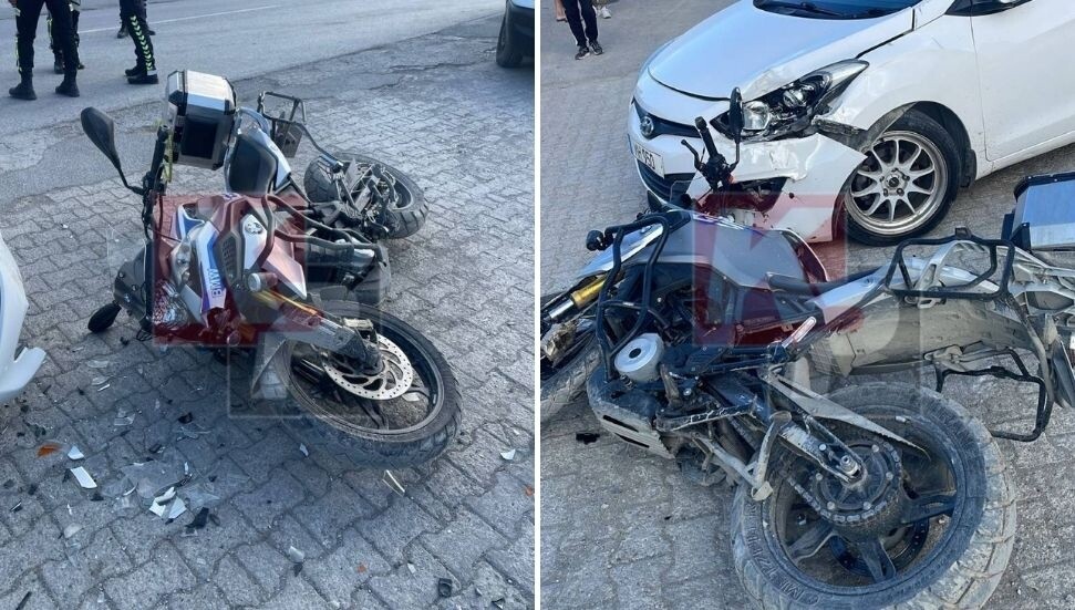 Çatalköy'de korkutan kaza: Motosiklet sürücüsü yoğun bakımda!