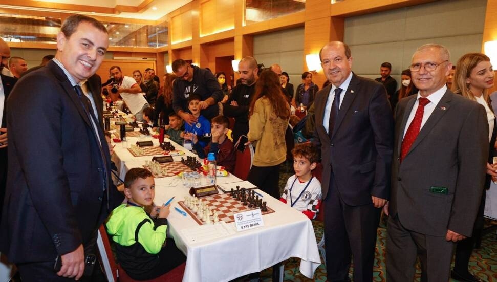 Cumhurbaşkanı Ersin Tatar, 2023 Yaş Grupları Satranç Şampiyonası etkinliğine katıldı