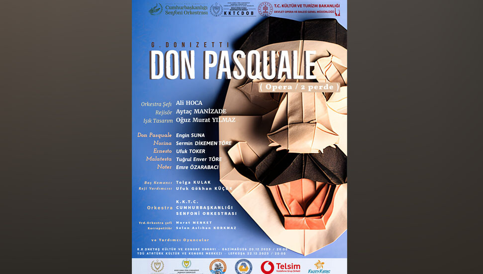 Don Pasquale Operası 20 Aralık’ta Gazimağusa’da…
