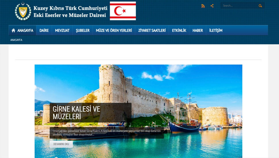 Eski Eserler ve Müzeler Dairesi’nin internet sitesi devrede