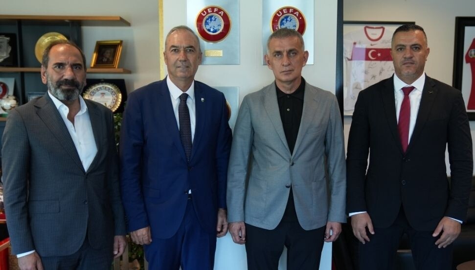 KTFF Başkanı Hasan Sertoğlu'ndan TFF Başkanı İbrahim Hacıosmanoğlu’na ziyaret