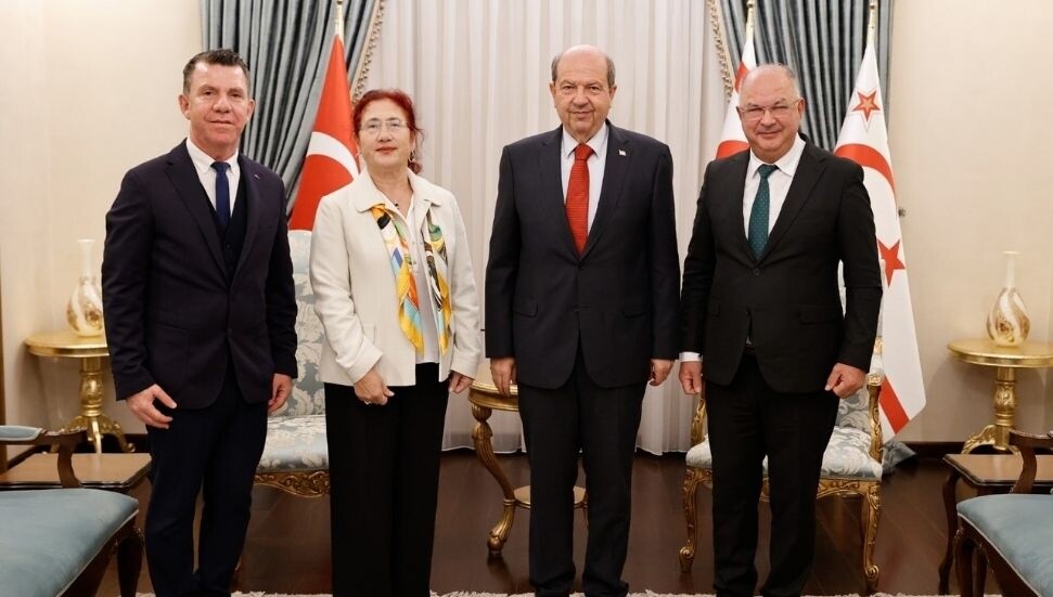 Cumhurbaşkanı Ersin Tatar, Çorlu Müzik Derneği Başkanı Kaya’yı kabul etti