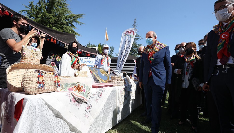 Cumhurbaşkanı Ersin Tatar, Hayme Ana'nın türbesini ziyaret etti