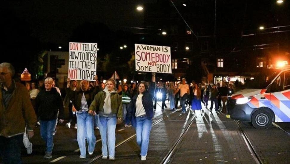 Hollanda'da "kadınlar için güvenli sokaklar" eylemi