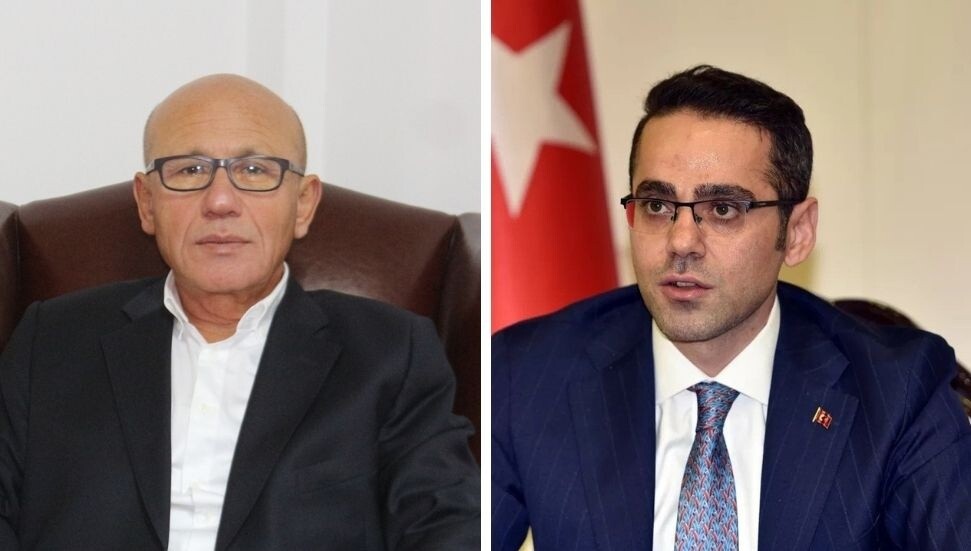 Yasin Ekrem Serim, 2. Cumhurbaşkanı Mehmet Ali Talat'ı ziyaret etti