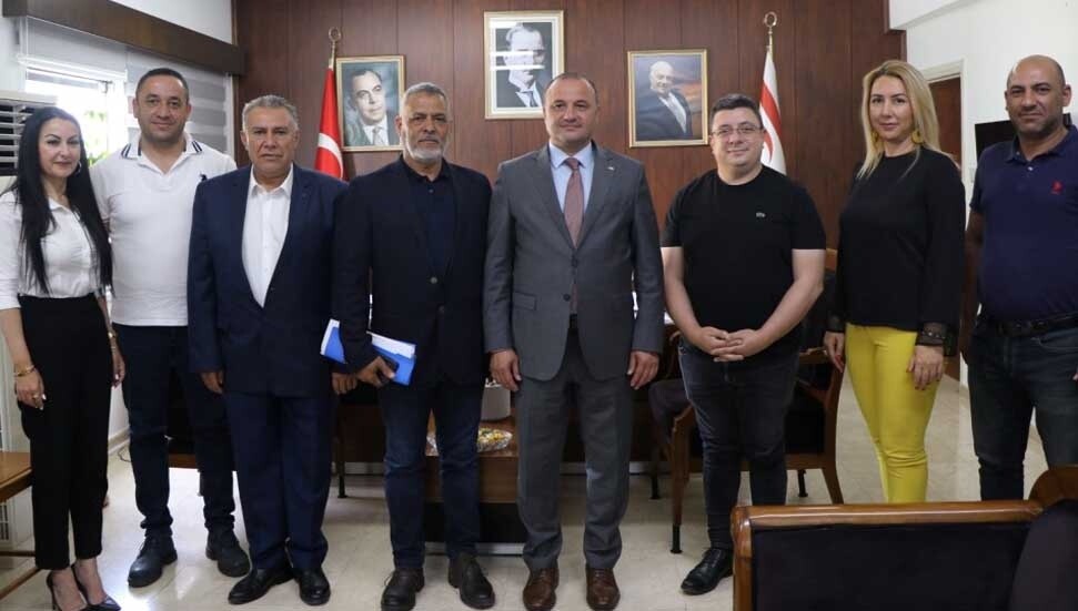 Alişan Şan, Kıbrıs Türk Taşınmaz Mal Değerlendirme Uzmanları Derneği Yönetim Kurulu’nu kabul etti