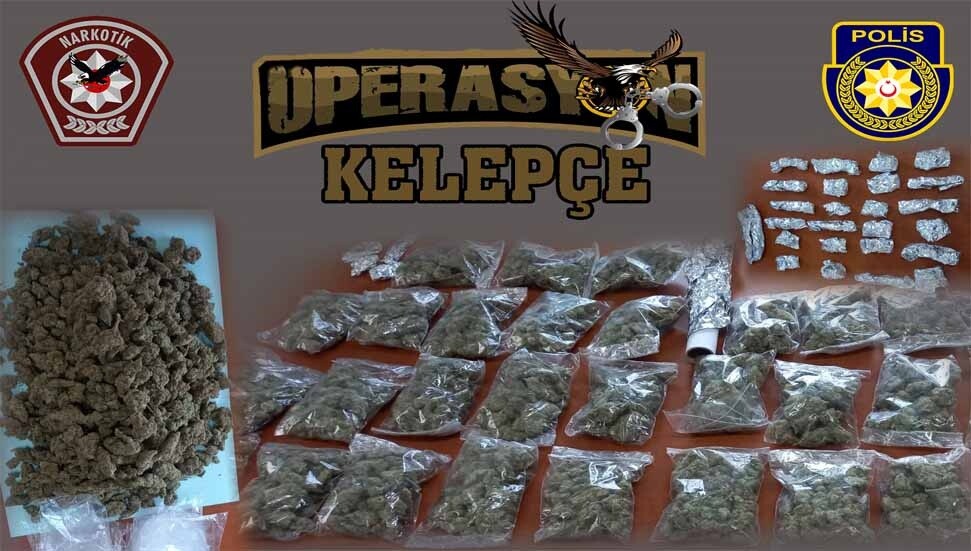 Kelepçe Operasyonu’nda 1 buçuk kilo uyuşturucu ile nakit para ele geçirildi, 3 kişi tutuklandı