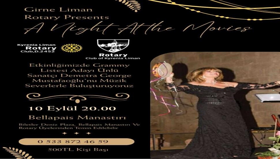 Demetra George Mustafaoğlu, Bellapais Manastırında konser verecek