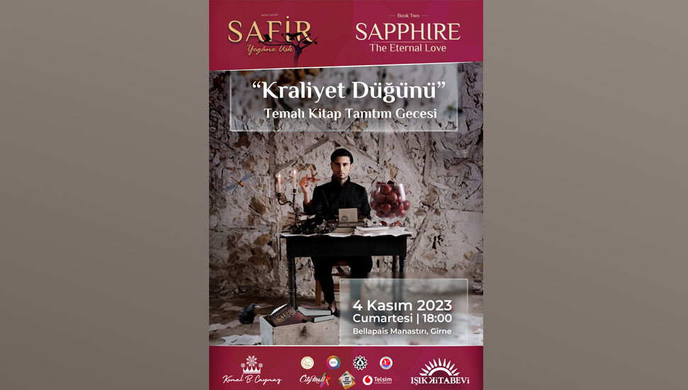 Safir serisinin ikinci kitabı “Yegane Aşk” Bellapais Manastırı’nda tanıtılacak