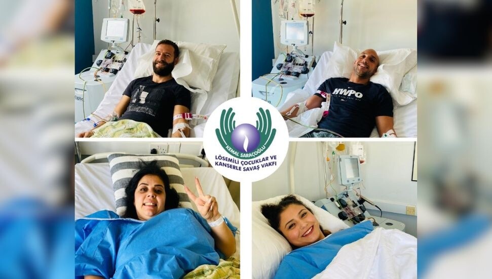 Dört donör kök hücre ve lenfosit bağışında bulundu