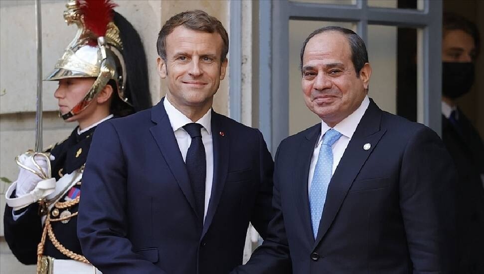 Fransa Cumhurbaşkanı Macron, Mısırlı mevkidaşı Sisi ile Paris'te görüştü