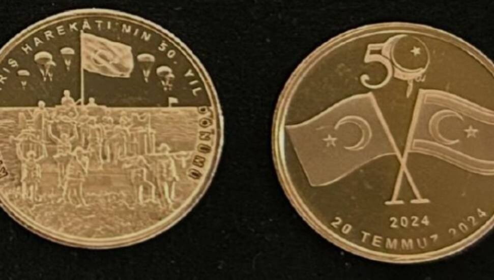 Kıbrıs Barış Harekatının 50’nci Yılı altın madalyonları satışa sunuldu